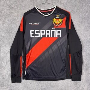 Polo Sport Ralph Lauren Jersey Mens S Spain Espana Performance Shirt Long Sleeve